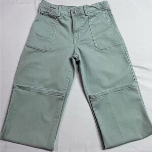 Levi Strauss Girls Relaxed Straight Carpenter Jeans Youth 14 Mint Green . NWOT